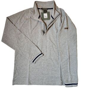 Ariat Men’s Portola 1/4 Zip Pullover Sweatshirt Medium Heather Grey NWT